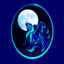 Fantasy Wolf framed T-Shirt