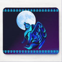 Fantasy Wolf Mousepad