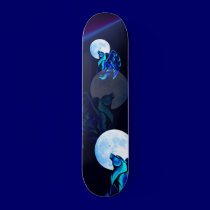 Fantasy Wolf Skateboard