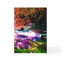 FANTASY WOODLAND STREAM cards by ANGELHELEN FANTASY WOODLAND STREAM cards