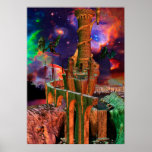 Fantasy Worlds Dragon Fight Fantasy Art Posters