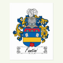 Fantini Family Crest Postcard