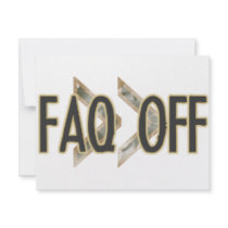 FAQ Off invitations