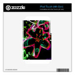Far-out Black Lily Skin For iPod Touch 4G