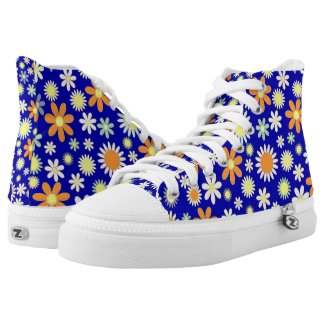 Far-out flowers trendy girly Pattern Printed Shoes