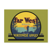 Far West Apples Postcard