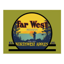 Far West Apples Postcard