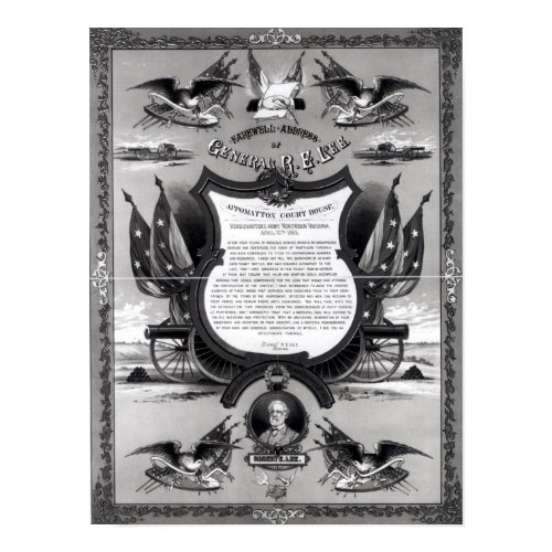 Farewell Address of General Robert E. Lee print