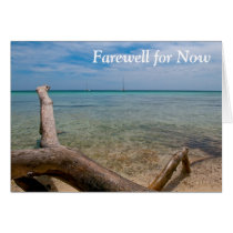 Farewell for Now Caribbean Island Greeting Card cards