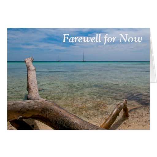 Farewell for Now Caribbean Island Greeting Card Zazzle