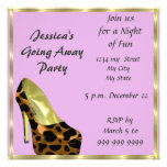 Farewell Party Invitation good bye Pink