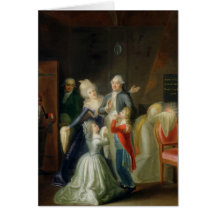 Farewell to Louis XVI by his Family Card