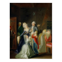 Farewell to Louis XVI by his Family Post Cards