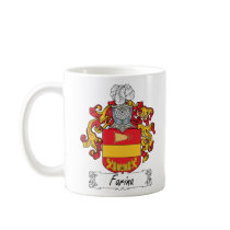 Farina Family Crest mugs by coatsofarms Farina Family Crest mugs