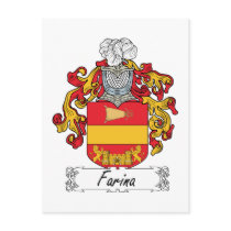 Farina Family Crest postcards by coatsofarms Farina Family Crest postcards