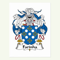 Farinha Family Crest Postcard