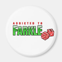 FARKLE - addicted Fridge Magnets