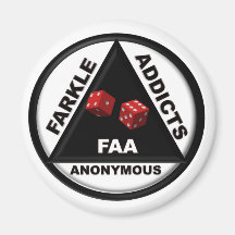 Farkle Addicts Anonymous (2010 Version) Refrigerator Magnet