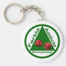 Farkle Addicts Anonymous Key Chain