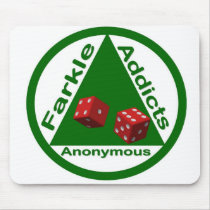 Farkle Addicts Anonymous Mouse Pad