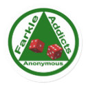 Farkle Addicts Anonymous stickers