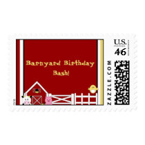 farm2 copy, Barnyard Birthday Bash! Postage Stamps