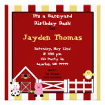 farm2 copy, It's a Barnyard Birthday Bash!, for... Personalized Invitations