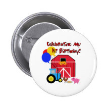 Farm 1st Birthday Pin