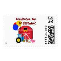 Farm 1st Birthday Tshirts and Gifts Stamp