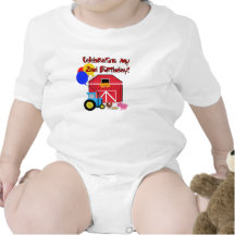 Farm 2nd Birthday Bodysuits