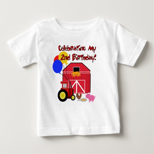 2nd birthday farm shirt