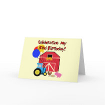Farm 3rd Birthday T-shirts and Gifts Greeting Cards