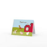 Farm Animal Barnyard Thank You Note Cards