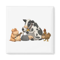 Farm Animal Jug Band Magnet by stlewis75 Farm Animal Jug Band Magnet