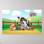 Farm Animal Jug Band Poster posters