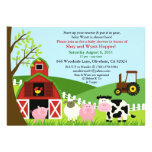 Farm Animals Baby Shower Invitation