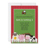Farm Animals Birthday Party Invitation