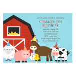 Farm Animals Birthday Party Invitation