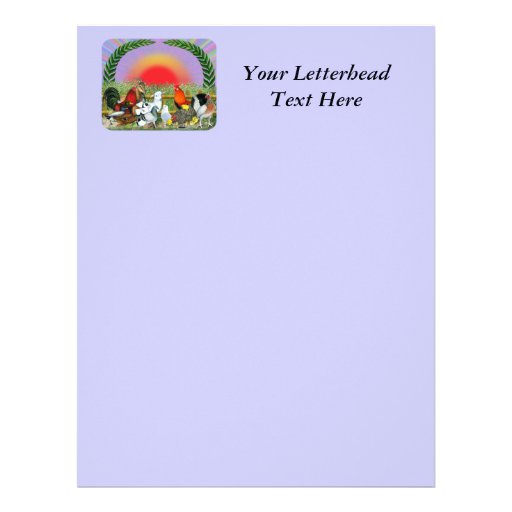 Farm Animals Letterhead Zazzle