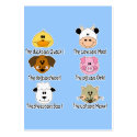 Farm Animals Sounds business cards by cutespot Farm Animals Sounds business cards