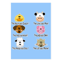 Farm Animals Sounds business cards by cutespot Farm Animals Sounds business cards