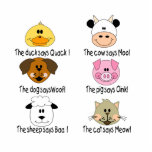 Farm Animals Sounds Photo Cut Out