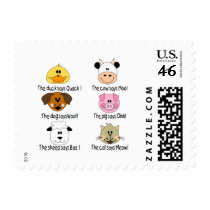 Farm Animals Sounds Stamp