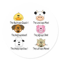 Farm Animals Sounds Sticker