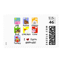 Farm Animals Tshirts and Gifts Stamp