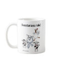 Farm animals: "Vegetarians Rule!" mugs