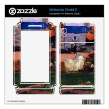 Farm at the Pouldu by Eugène Henri Paul Gauguin Motorola Droid 2 Skin