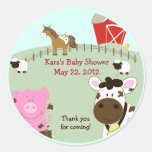 Farm Babies Baby Shower Favor Sticker