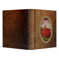 Farm - Barn - Red round barn Vinyl Binders