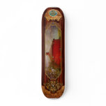 Farm - Barn - Red round barn Skate Board